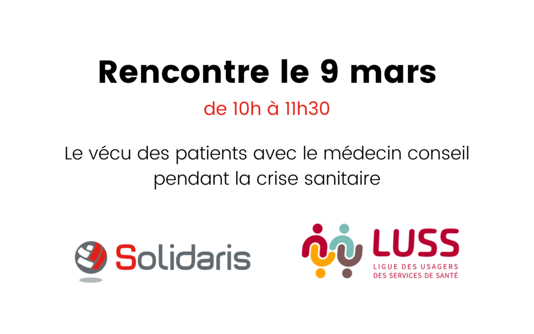 9 mars rencontre solidaris luss medecin conseil