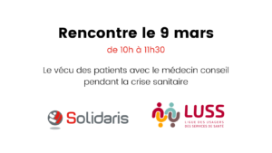 9 mars rencontre solidaris luss medecin conseil