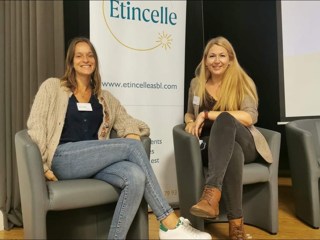 Les deux coordinatrices, Laure Hosselet et Carole Cocriamont